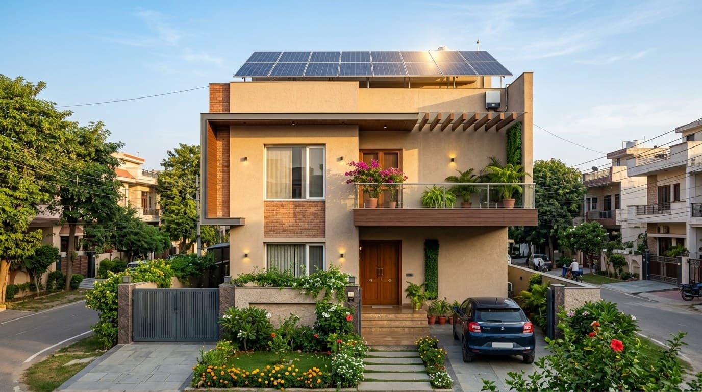 Rahul Sharma's solar installation by UVE Solar